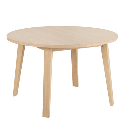 Montrose Round Extendable Dining Table in White Oak 120/220 x 120 x 75cm