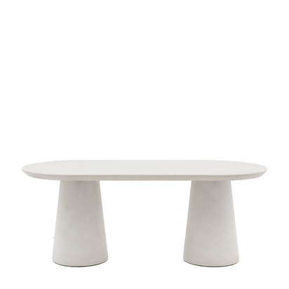 Hadwell Oval Dining Table Linen 2000x900x750mm