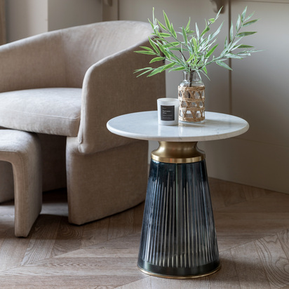 Highmore Side Table Blue
