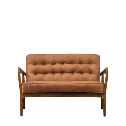 Crandale 2 Seater Sofa Vintage Brown Leather