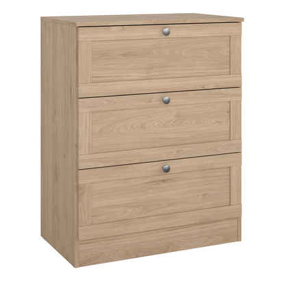 Langford Chest with 3 Frame Drawers in Jackson Hickory