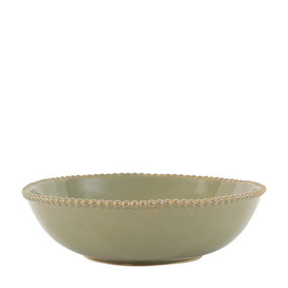 Studio Organic Beaded Pasta Bowl Olive (4pk)