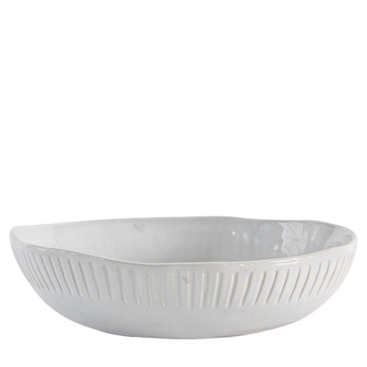 Studio Organic Ridged Pasta Bowl White (4pk) 220x55mm