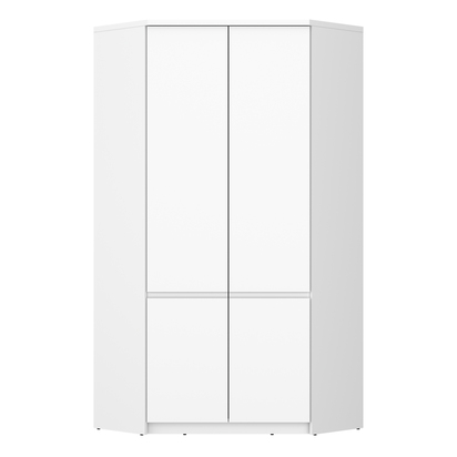 Langford Corner Wardrobe 2 Door in Alpine White