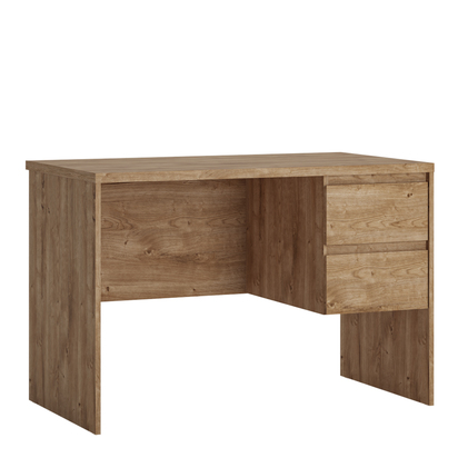 Langford Desk 2 Drawer in Golden Ribbeck Oak