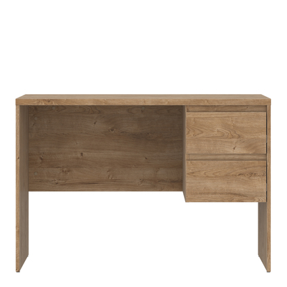 Langford Desk 2 Drawer in Golden Ribbeck Oak