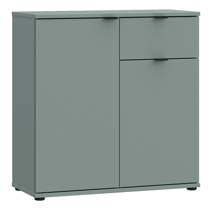 Henley 4 2 Door Cupboard with Drawer in Sage Green