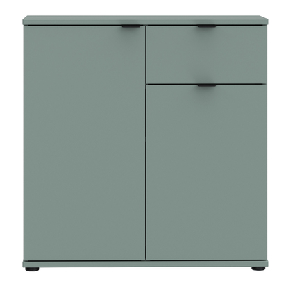 Henley 4 2 Door Cupboard with Drawer in Sage Green