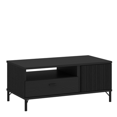 Pembroke 2 Coffee Table 2 Door 1 Drawer in Black Graphite
