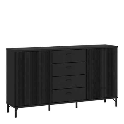 Pembroke 2 Sideboard 2 Door 4 Drawer in Black Graphite