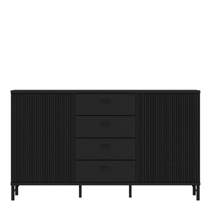 Pembroke 2 Sideboard 2 Door 4 Drawer in Black Graphite
