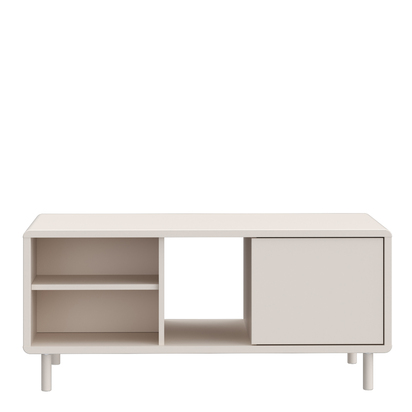 Benson Coffee Table with Open Shelf and Door