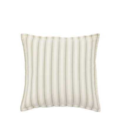 Highclere Woven Stripe Cush Sage 450x450mm Poly Filled