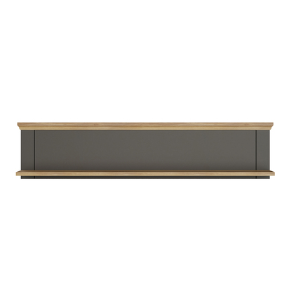 Oakley Wall Shelf in Grey and Mauvella Oak