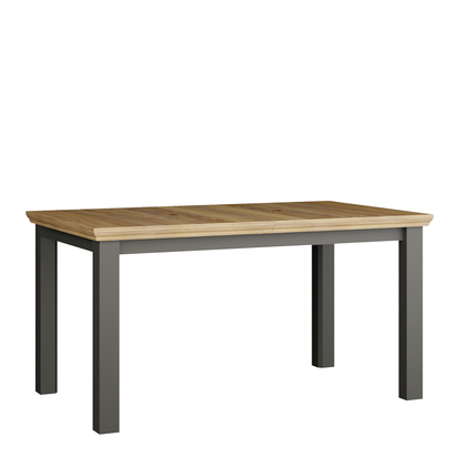 Oakley Rectangular Dining Table 150x90cm in Wolfram Grey and Mauvella Oak