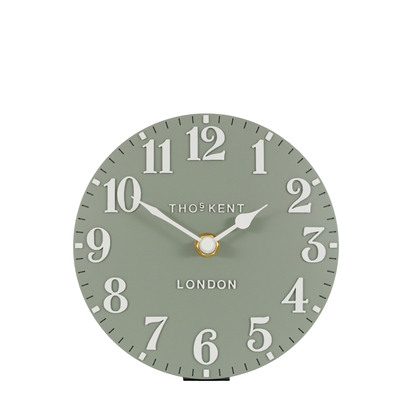 Alder Mantel Clock Seagrass 6in  - 6 Inch