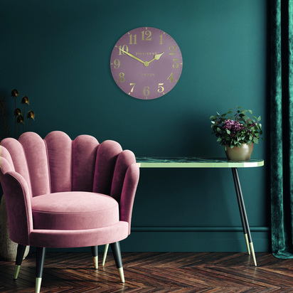 Alder Wall Clock Blush Pink 12in  - 12 Inch