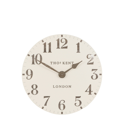 Alder Wall Clock Limestone 12in  - 12 Inch