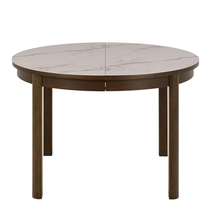 Cheltenham Round Extendable Dining Table in Cream Ceramic 220cm