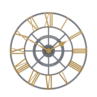 Studio Evening Star Grand Clock Brass 24in  - 24 Inch