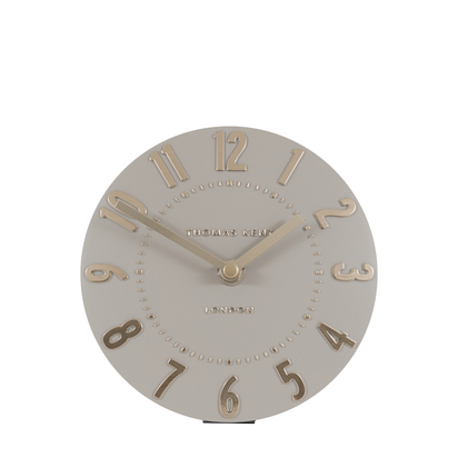 Arlo Mantel Clock Silver Cloud 6in  - 6 Inch