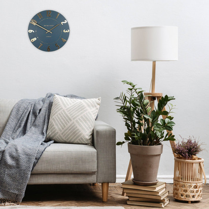 Arlo Wall Clock Midnight Blue 12in  - 12 Inch