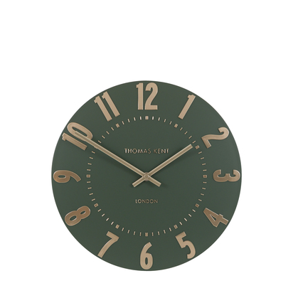 Arlo Wall Clock Olive Green 12in  - 12 Inch