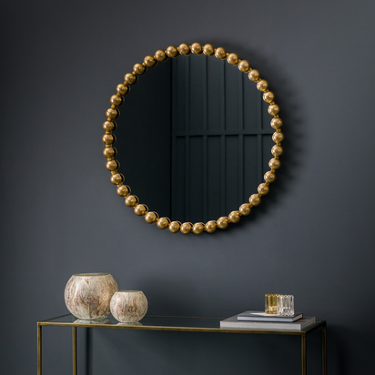 Nailsworth Round Mirror Gold 800x50x800mm