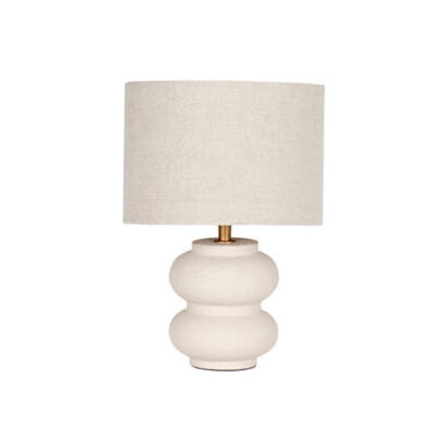 Loaf | Double Scoop | Small Ceramic Lamp | Small Lamp | Yellow