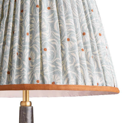 16cm empire shade in azura 'spriglee' linen by Ellen Merchant