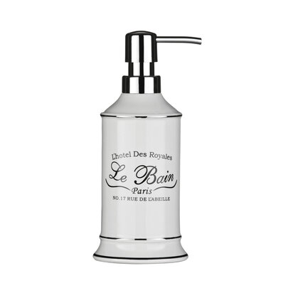 Le Bain White Ceramic Lotion Dispenser