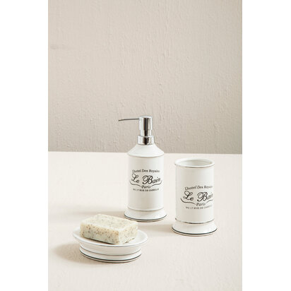 Le Bain White Ceramic Lotion Dispenser