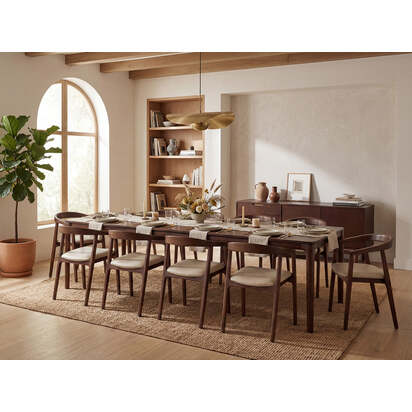Dining Table 01 Extending Dining Table, Walnut / 8-10 seater