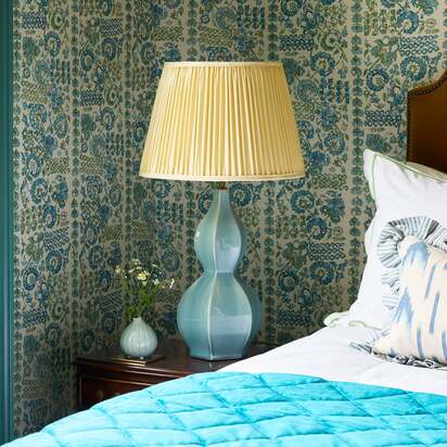 Gourdon Table Lamp in seaweed ceramic