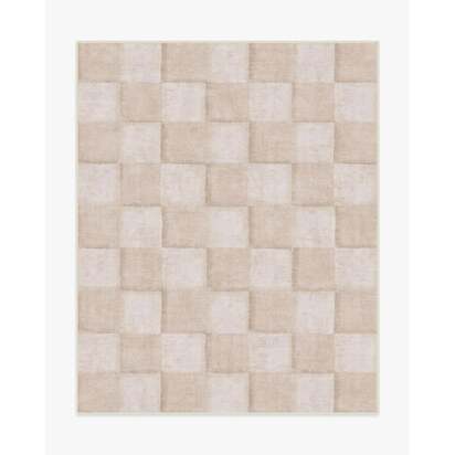 Hearth Check Neutral Rug - 245 x 305 cm - All-In-One Rug