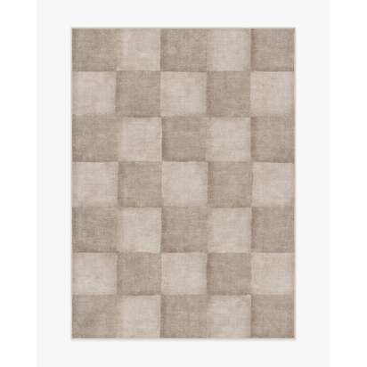 Hearth Check Warm Grey Rug - 150 x 215 cm - All-In-One Rug