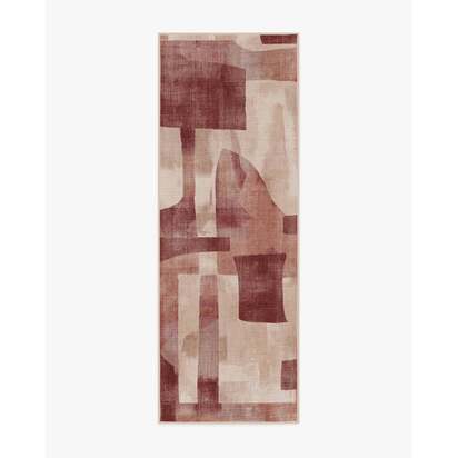 Kasbah Red Flatwoven Rug - 75 x 215 cm - Rug + Pad System