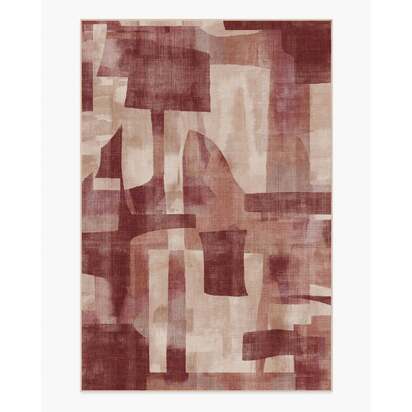 Kasbah Red Flatwoven Rug - 185 x 275 cm - Rug + Cushioned Pad System