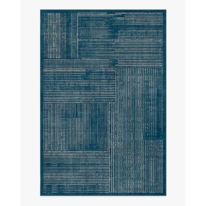 Linear Oasis Blue Rug - 185 x 275 cm - All-In-One Rug