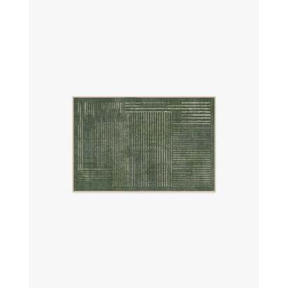 Linear Oasis Green Rug - 60 x 90 cm - All-In-One Rug