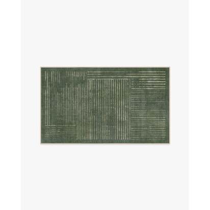 Linear Oasis Green Rug - 245 x 305 cm - All-In-One Rug