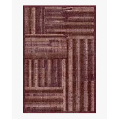 Linear Oasis Rust Red Rug - 200 x 290 cm - All-In-One Rug