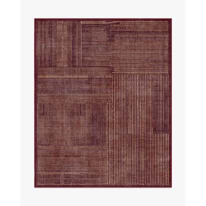 Linear Oasis Rust Red Rug - 245 x 305 cm - All-In-One Rug