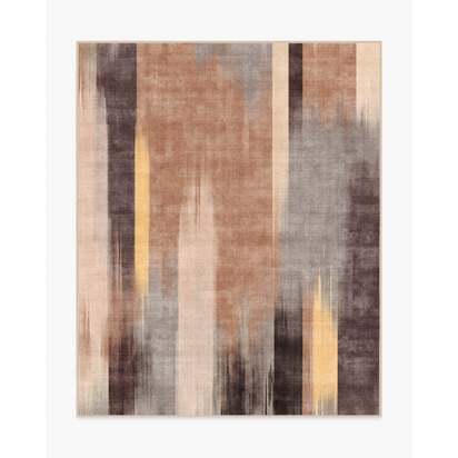 Ombré Mirage Golden Brown Flatwoven Rug - 245 x 305 cm - Rug + Cushioned Pad System