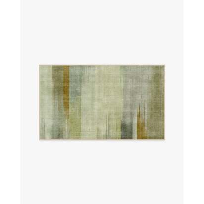 Ombré Mirage Green Flatwoven Rug - 90 x 150 cm - Rug + Cushioned Pad System