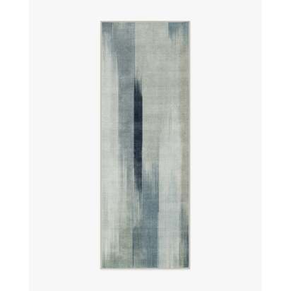 Ombré Mirage Grey Flatwoven Rug - 75 x 215 cm - Rug + Pad System