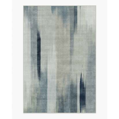 Ombré Mirage Grey Flatwoven Rug - 185 x 275 cm - Rug + Cushioned Pad System