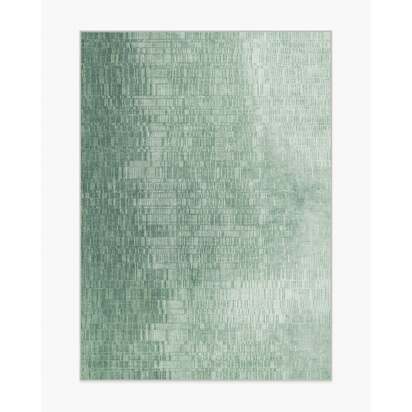 Reflection Sage Green Flatwoven Rug - 150 x 215 cm - Rug + Pad System