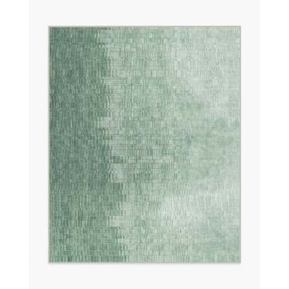 Reflection Sage Green Flatwoven Rug - 245 x 305 cm - Rug + Pad System
