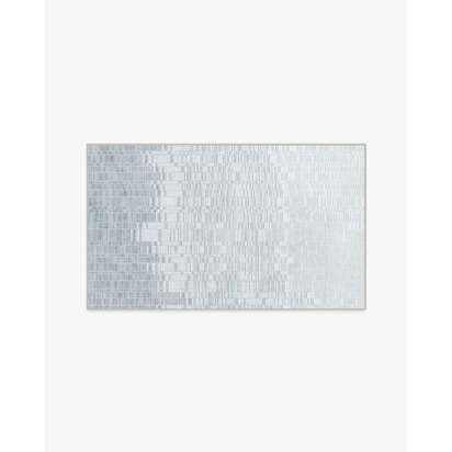 Reflection Silver Flatwoven Rug - 245 x 305 cm - Rug + Pad System